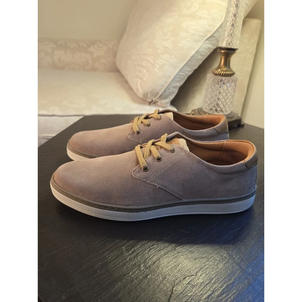 Florsheim Men's Caper PT Lace Suede Plain Toe Oxfords Sand US Sz 8.5W NEW! $100